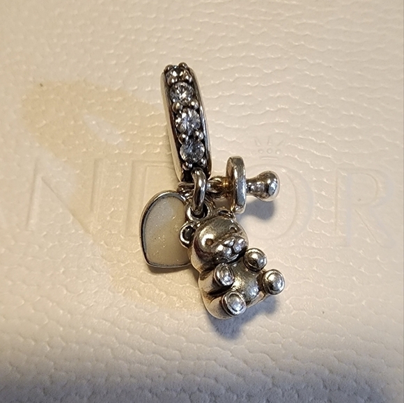 Pandora Baby Teddy Bear Dangle Charm - Picture 8 of 10